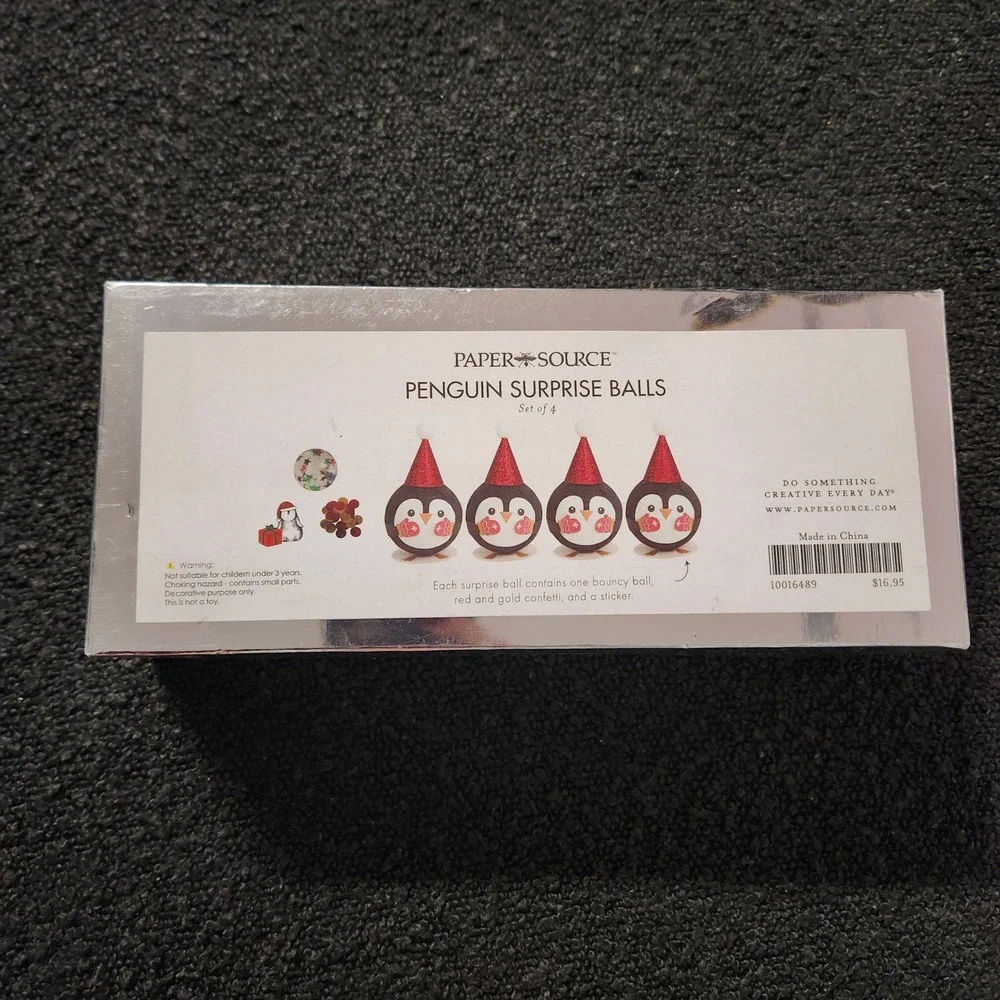 Penguin Surprise Balls‎ Set of 4 Holiday Christmas Gift